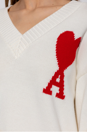 【送料&関税込】Ami Alexandre Mattiussi Sweater With Embroid Ami Alexandre Mattiussi Sweater with logo | Men's Clothing